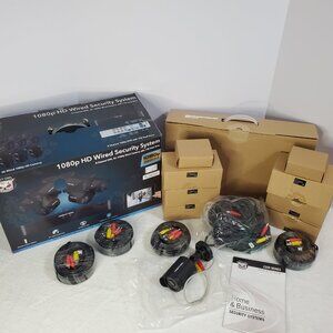 Home Security Camera System 6 Cameras Wired NEW NEVER USED IN BOX